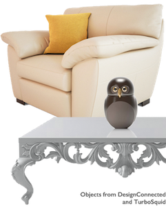 Archicad Sofa and Table Object